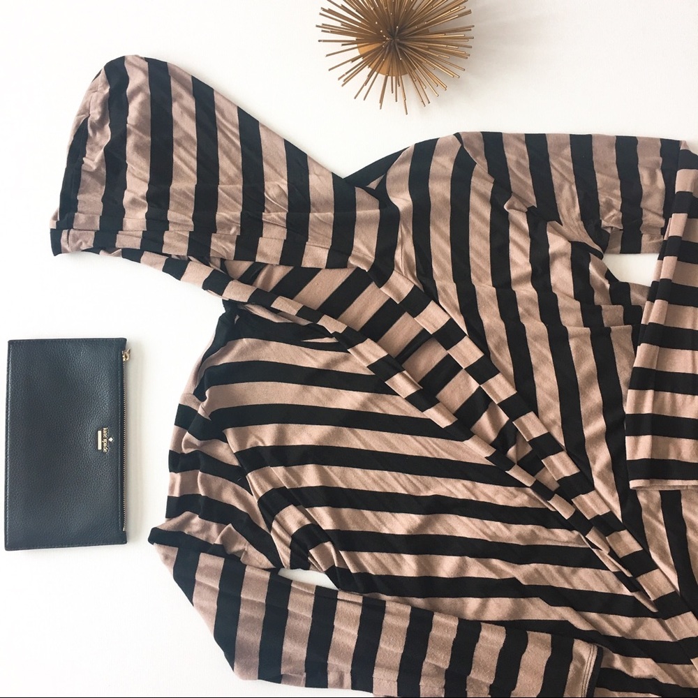 loveappella • striped jersey cardigan